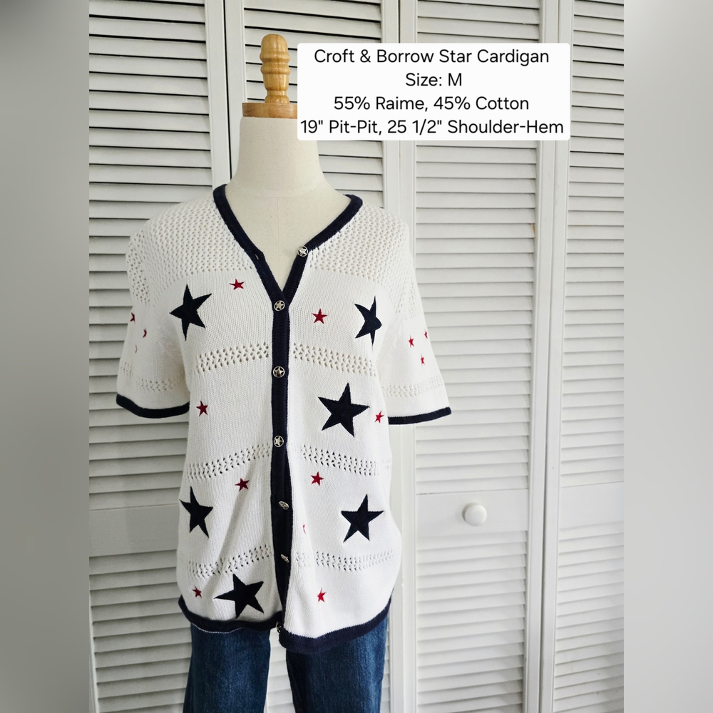 Croft & Barrow Star Cardigan